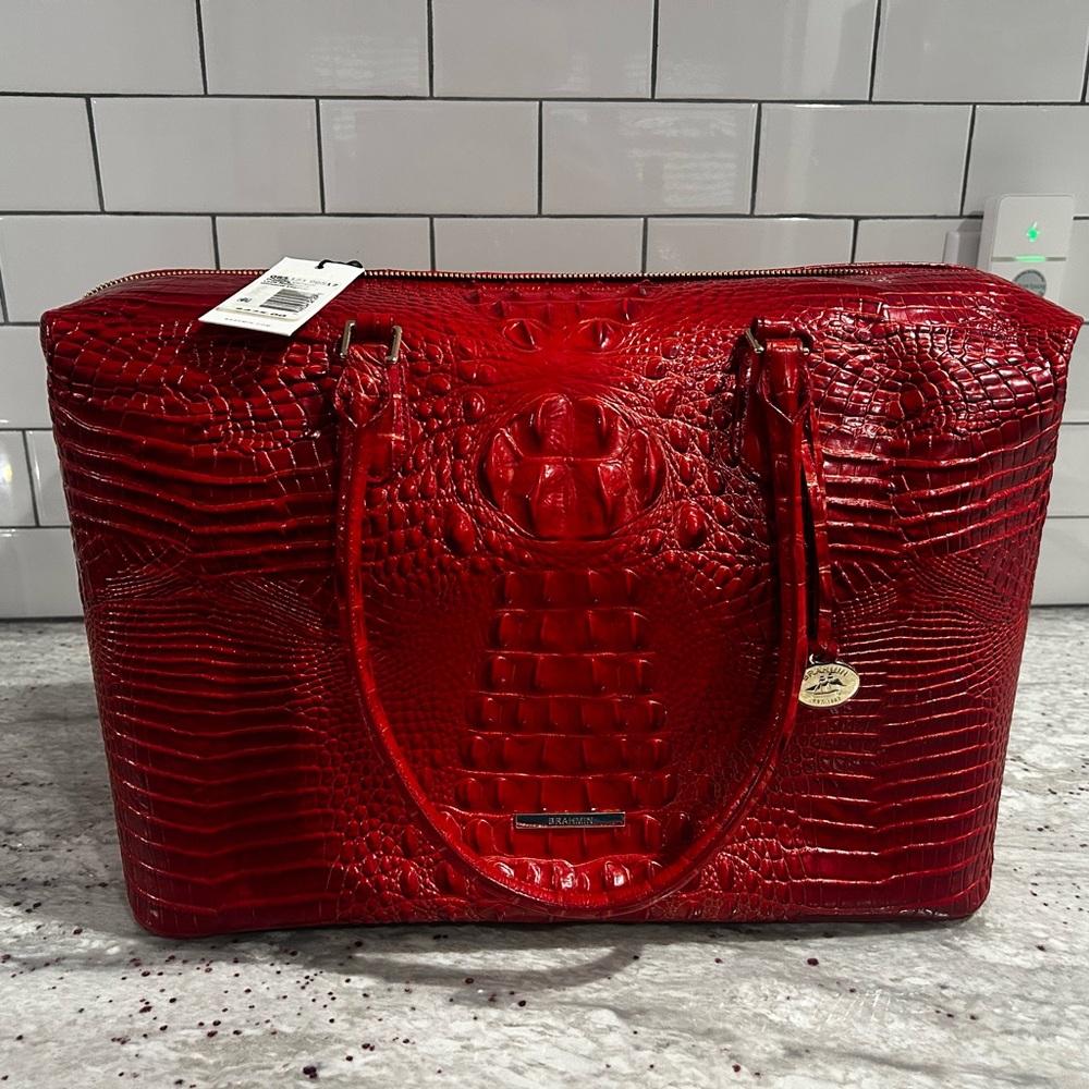 NWT  Brahmin Duxbury Carryall – Lava Melbourne